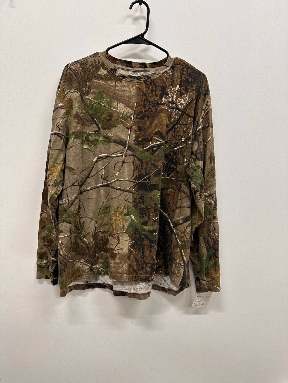 Vintage Camouflage Long-Sleeve Shirt - Brown & Green